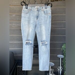 Dear John Aiden Slim Girlfriend Distressed Jeans Size 28